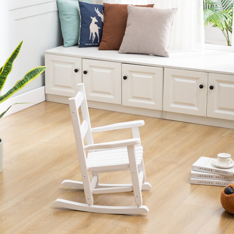 Kids white rocking outlet chair